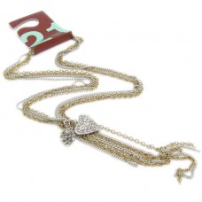 FOREVER 21 Multi Chain Charm Necklace